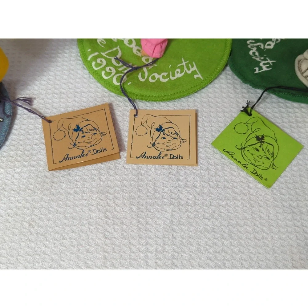 ANNALEE BUNNY RABBIT Artist Paint palette Raincoat kid Clown Slingshot boy lot